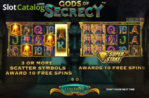 Скрин2. Gods of Secrecy слот