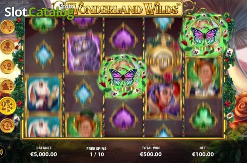 Скрин9. Wonderland Wilds слот