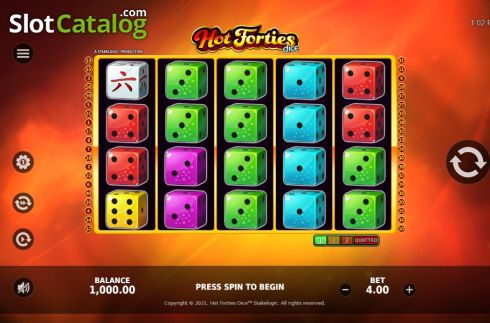 Скрин2. Hot Forties Dice слот