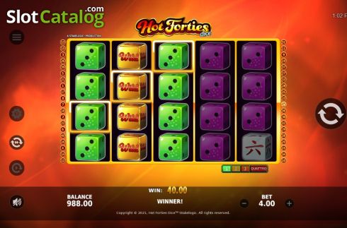 Скрин3. Hot Forties Dice слот