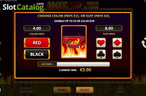 Скрин4. Hot 7 Hold and Spin слот
