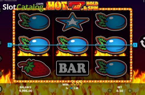 Скрин5. Hot 7 Hold and Spin слот