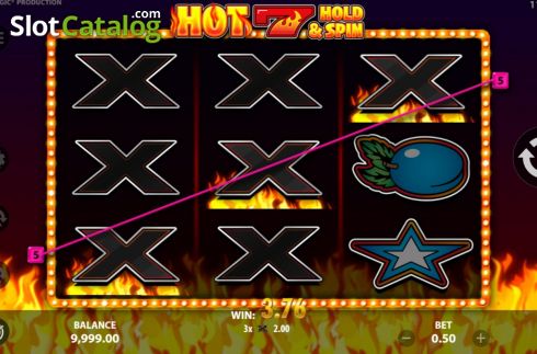 Скрин6. Hot 7 Hold and Spin слот