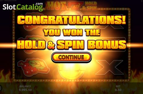 Скрин7. Hot 7 Hold and Spin слот