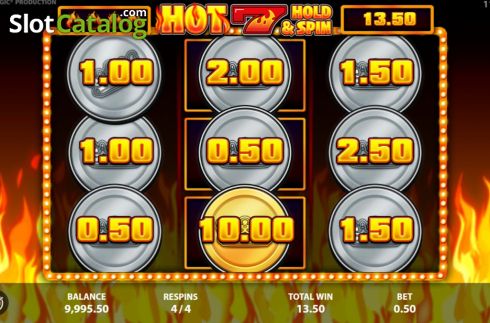 Скрин9. Hot 7 Hold and Spin слот