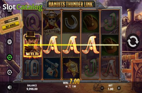 Скрин4. Bandits Thunder Link слот