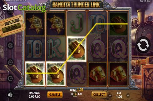 Скрин5. Bandits Thunder Link слот