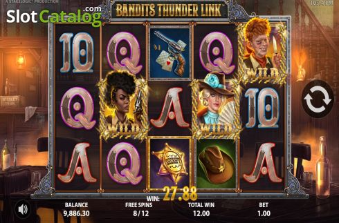 Скрин8. Bandits Thunder Link слот