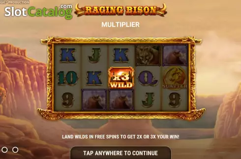 Скрин2. Raging Bison (StakeLogic) слот
