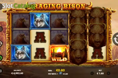 Скрин5. Raging Bison (StakeLogic) слот
