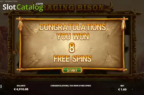 Скрин6. Raging Bison (StakeLogic) слот