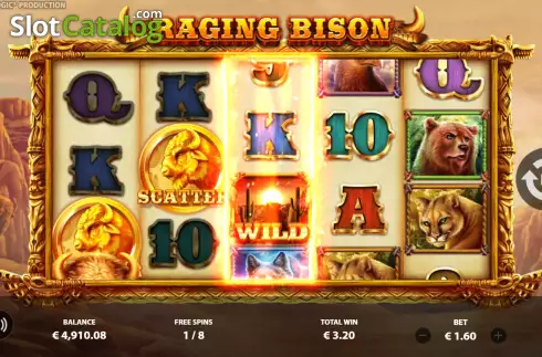 Скрин7. Raging Bison (StakeLogic) слот