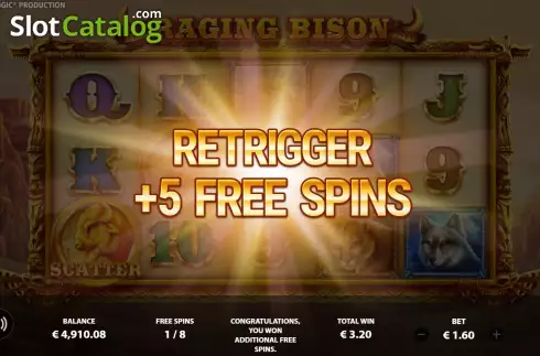 Скрин8. Raging Bison (StakeLogic) слот