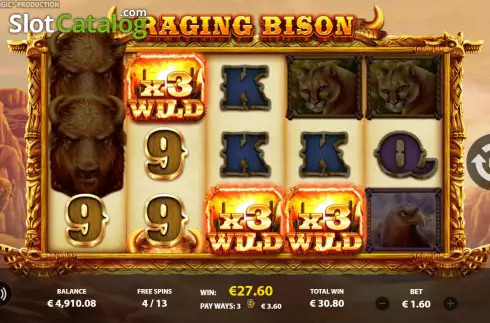 Скрин9. Raging Bison (StakeLogic) слот