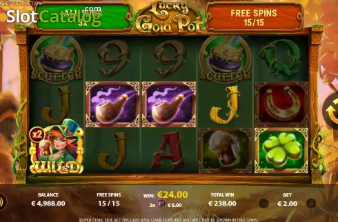 Скрин9. Lucky Gold Pot слот