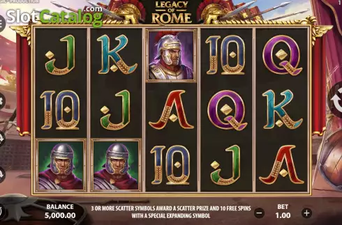 Скрин3. Legacy of Rome слот