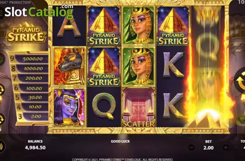 Скрин4. Pyramid Strike слот