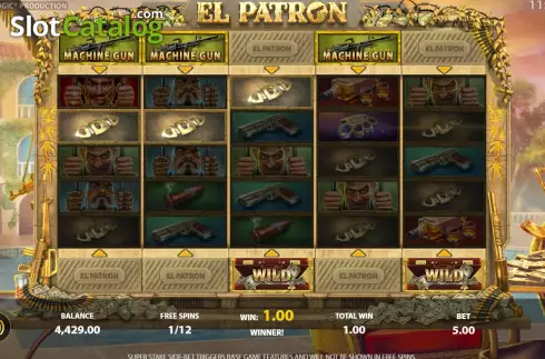 Скрин8. El Patron (StakeLogic) слот