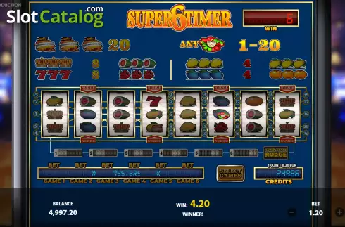 Скрин3. Super6Timer слот