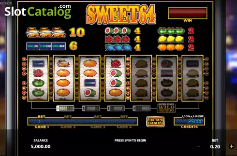 Скрин2. Sweet64 слот