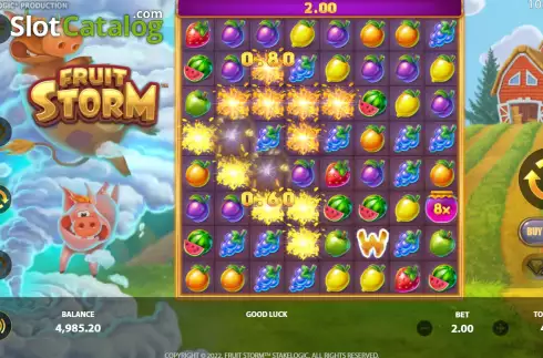 Скрин4. Fruit Storm (StakeLogic) слот