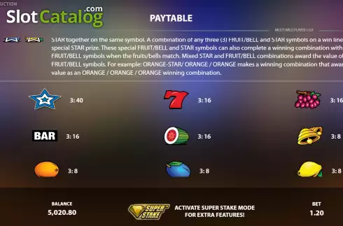 Скрин7. Multi Wild Player слот