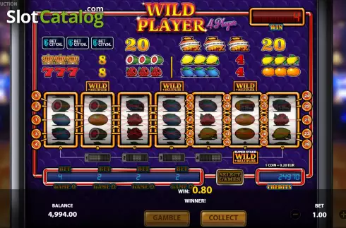 Скрин3. Wild Player 4 Player слот