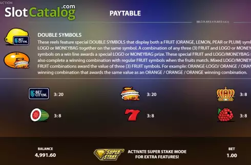 Скрин7. Wild Player 4 Player слот