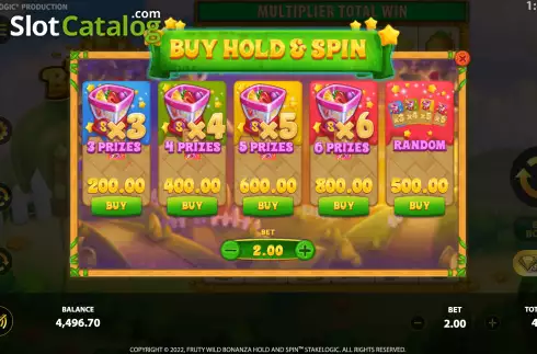 Скрин6. Fruity Wild Bonanza Hold and Spin слот