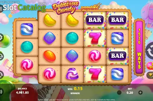 Скрин3. Delicious Candy PopWins слот