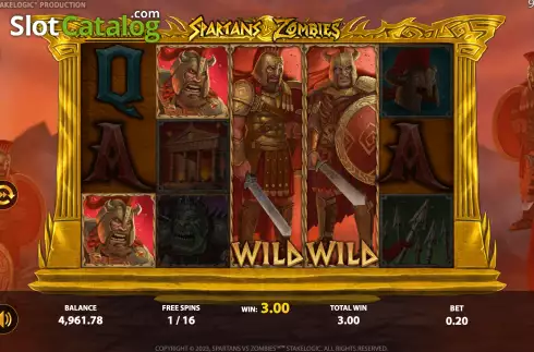 Скрин6. Spartans vs Zombies слот