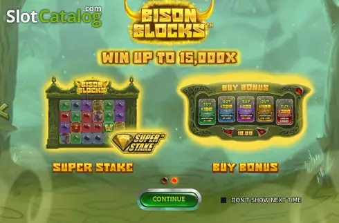 Скрин2. Bison Blocks слот
