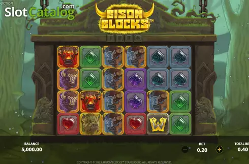 Скрин3. Bison Blocks слот