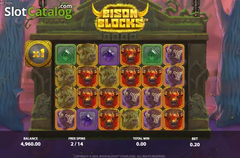 Скрин7. Bison Blocks слот