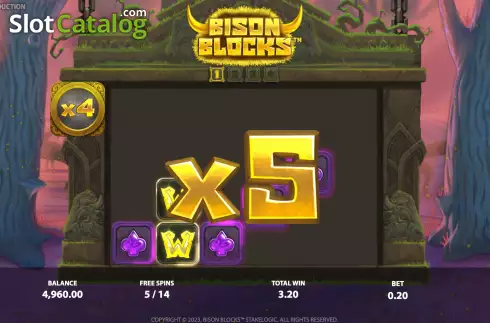 Скрин9. Bison Blocks слот
