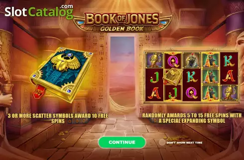 Скрин2. Book of Jones Golden Book слот