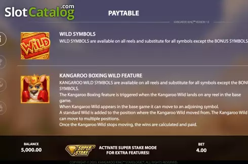 Скрин9. Kangaroo King слот