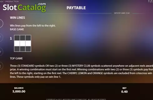 Скрин6. Mystery Game Arcade слот