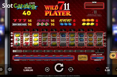 Скрин2. Wild711Player слот