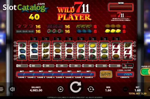 Скрин3. Wild711Player слот