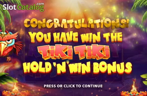 Скрин7. Tiki Tiki Hold 'n' Win слот