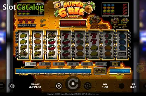 Скрин3. Super 6 Bee Jackpot слот