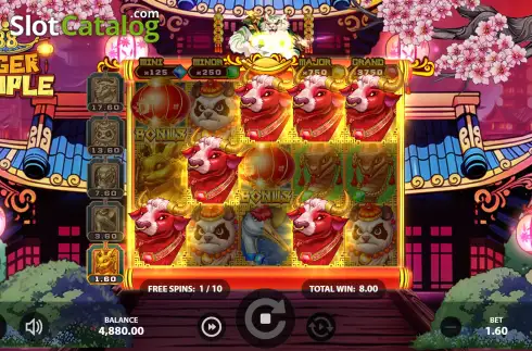 Скрин2. Tiger Temple 88 слот