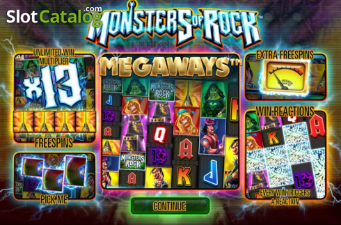 Скрин2. Monsters of Rock Megaways слот