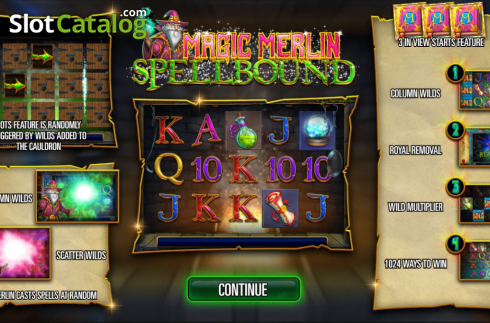 Скрин2. Magic Merlin: Spellbound слот