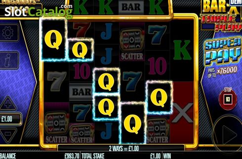 Скрин4. Bar-X Triple Play Megaways слот