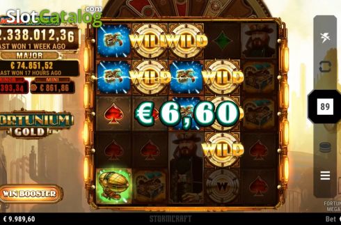 Скрин3. Fortunium Gold Mega Moolah слот