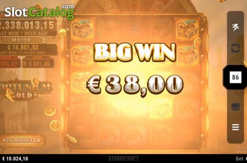 Скрин4. Fortunium Gold Mega Moolah слот