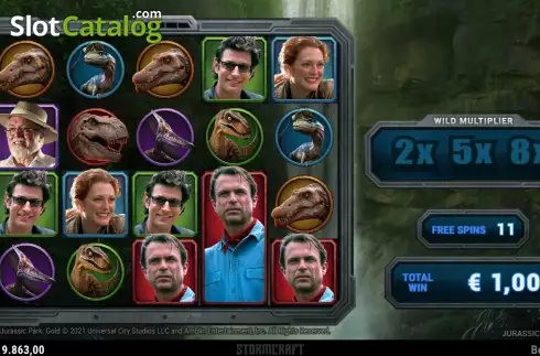 Скрин7. Jurassic Park Gold слот