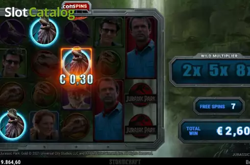 Скрин9. Jurassic Park Gold слот